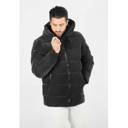 Doudoune matelassé d'hiver homme noir
