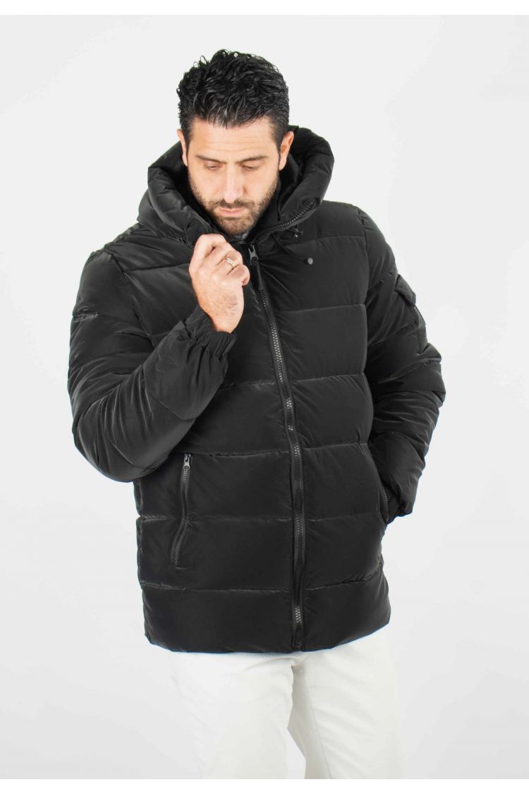 Doudoune matelassé d'hiver homme noir