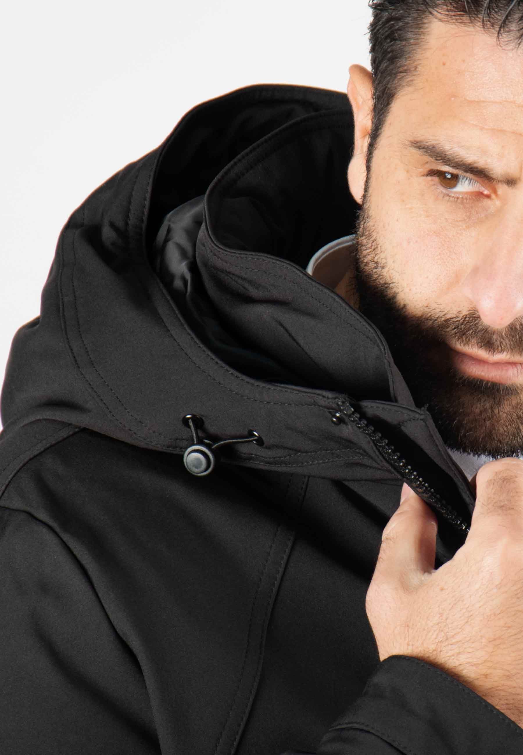 Parka Noire Homme