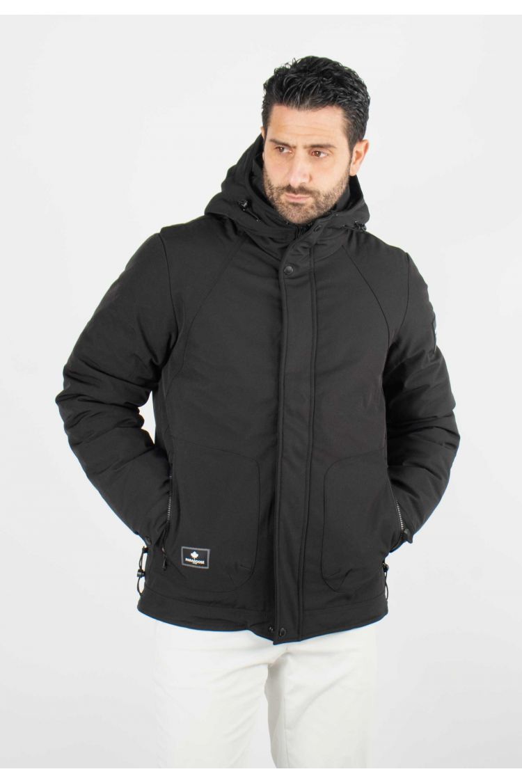 Doudoune Longue Noire Homme