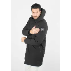 Doudoune noire à capuche
