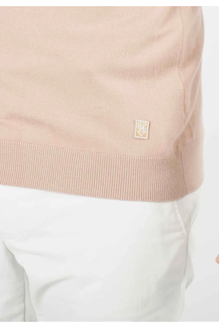 Pull homme col cheminée beige - Touché cachemire