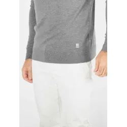 Pull homme col roulé anthracite - Touché cachemire