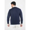 Pull homme col v navy - Touché cachemire