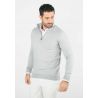 Pull homme col camioneur gris - Touché cachemire