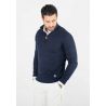 Pull homme col camioneur navy - Touché cachemire