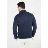 Pull homme col camioneur navy - Touché cachemire