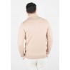 Pull homme col camioneur beige - Touché cachemire