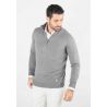 Pull homme col camioneur anthracite - Touché cachemire