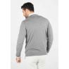 Pull homme col rond anthracite - Touché cachemire