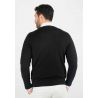 Pull homme col rond noir - Touché cachemire