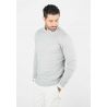 Pull homme col rond gris - Touché cachemire