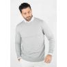 Pull homme col rond gris - Touché cachemire