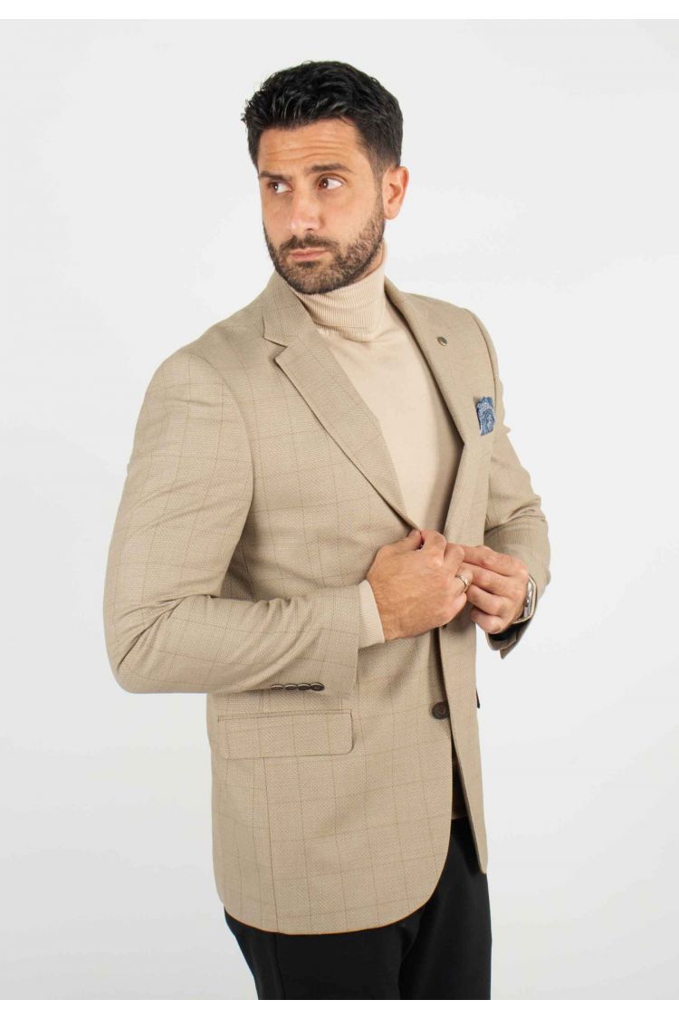 Veste de costume Homme Beige Élégant