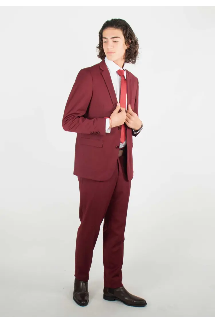 Costume Bordeaux uni