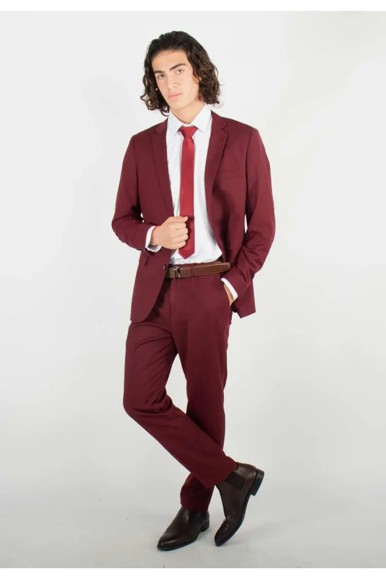 Costume Bordeaux uni