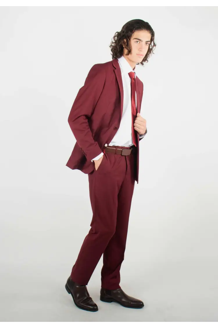 Costume Bordeaux uni