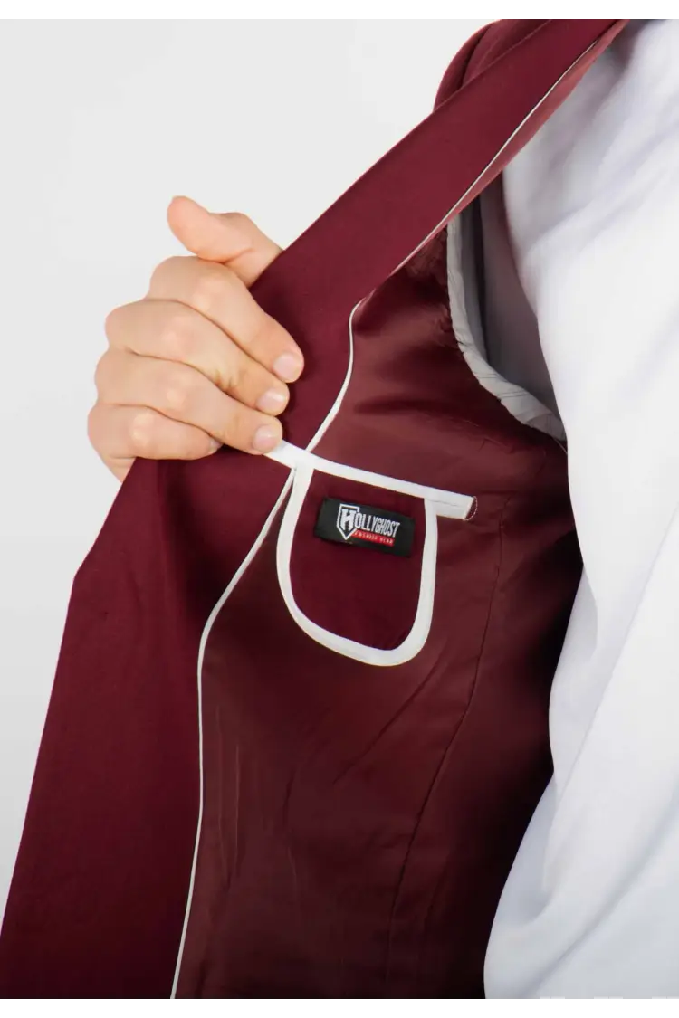 Costume Bordeaux uni