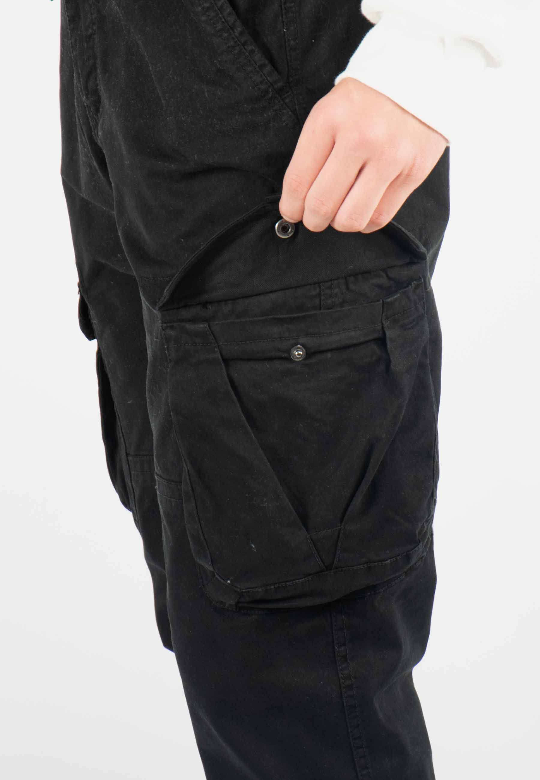 Pantalon cargo noir homme