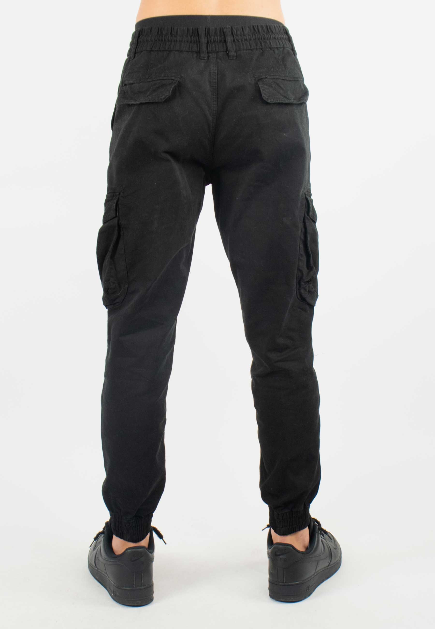 Pantalon cargo noir homme