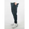 Pantalon cargo bleu marine homme