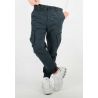 Pantalon cargo bleu marine homme