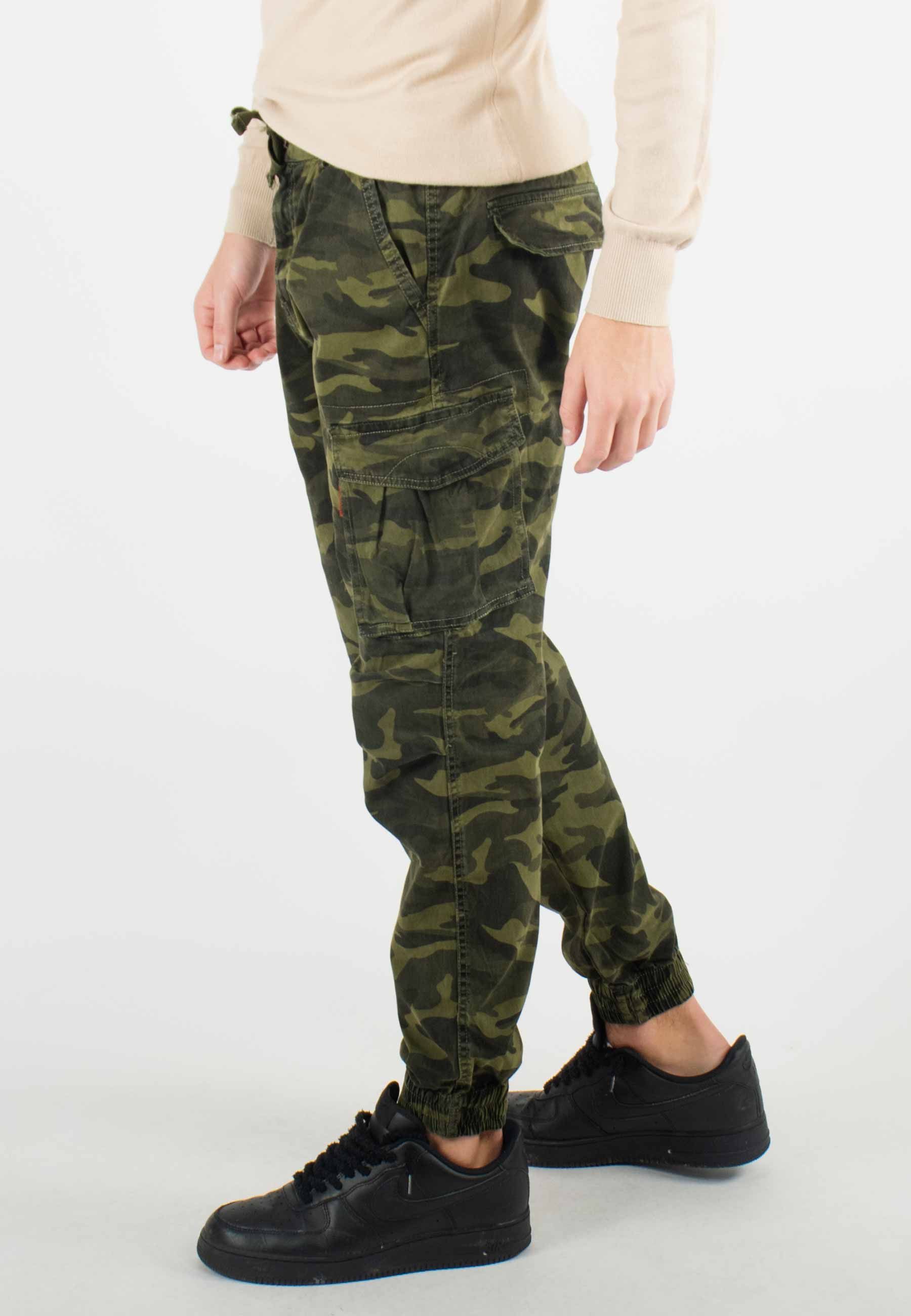 Pantalon cargo camouflage homme