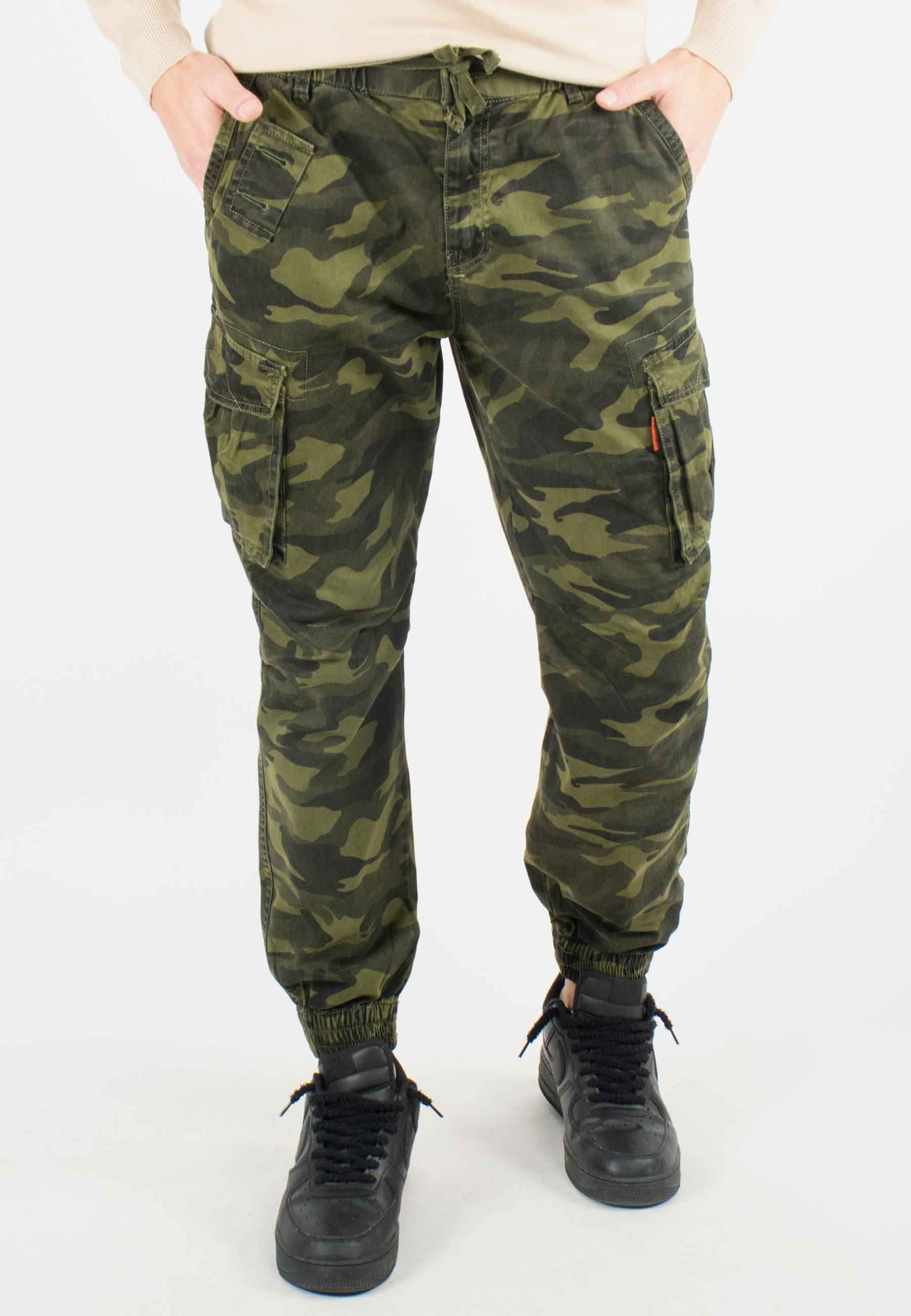 Pantalon cargo camouflage homme