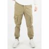 Pantalon cargo beige homme