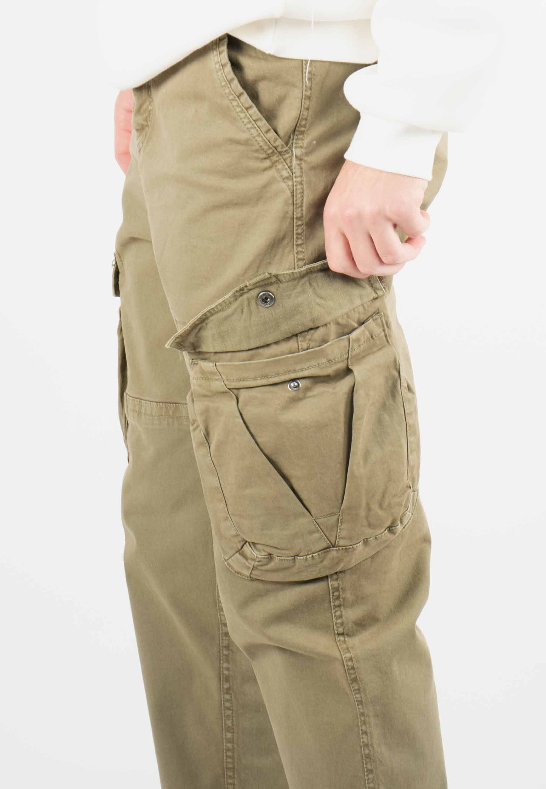 Pantalon cargo beige homme