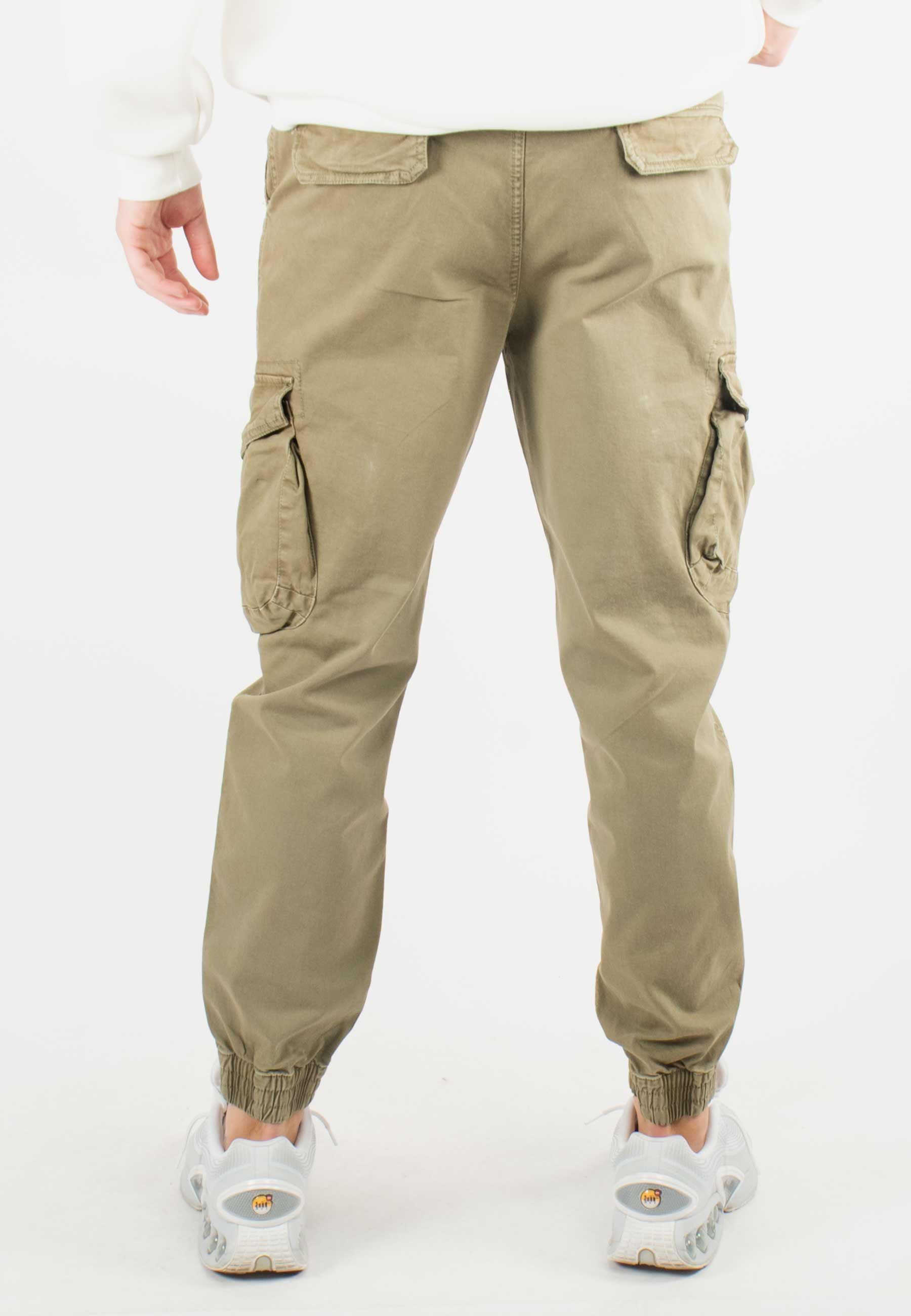 Pantalon cargo beige homme