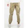 Pantalon cargo beige homme