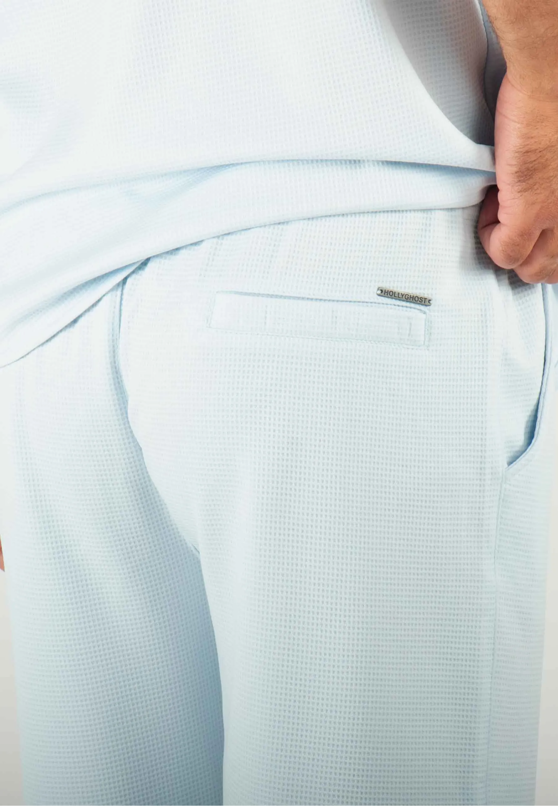 Ensemble Homme Chemisette et Short - Bleu ciel