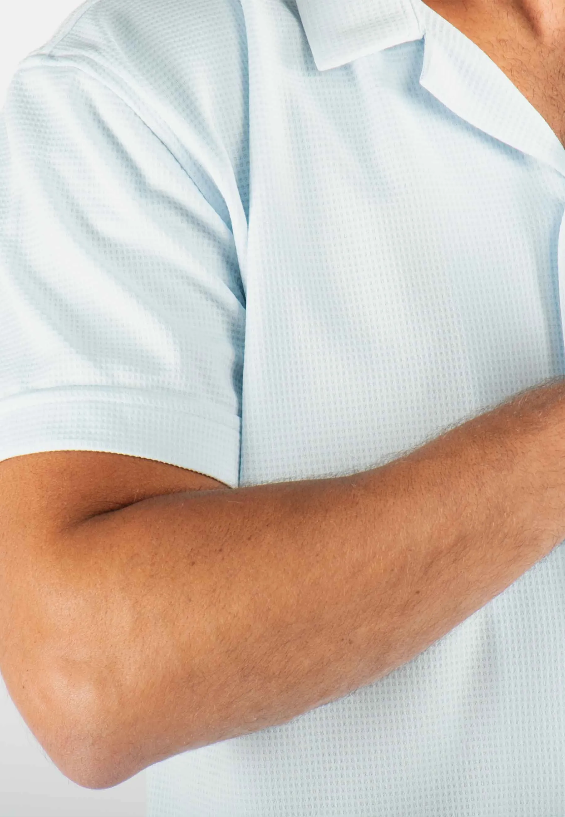 Ensemble Homme Chemisette et Short - Bleu ciel