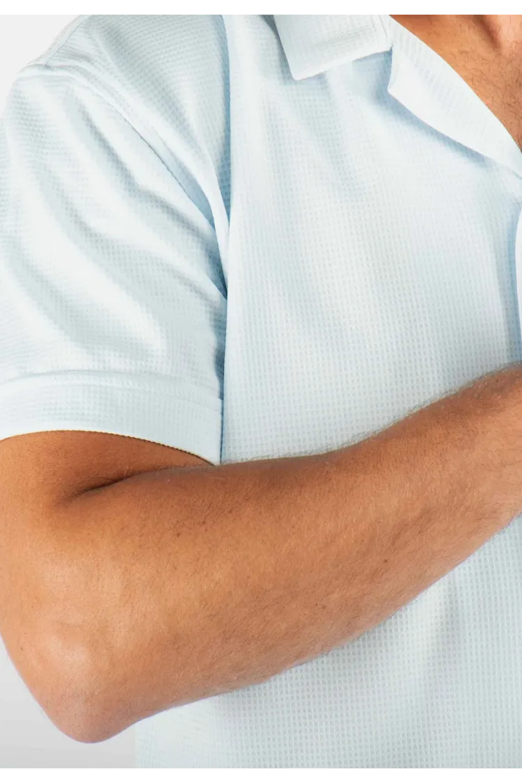 Ensemble Homme Chemisette et Short - Bleu ciel