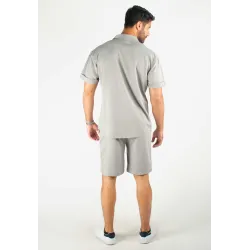 Ensemble Homme Chemisette et Short - Gris