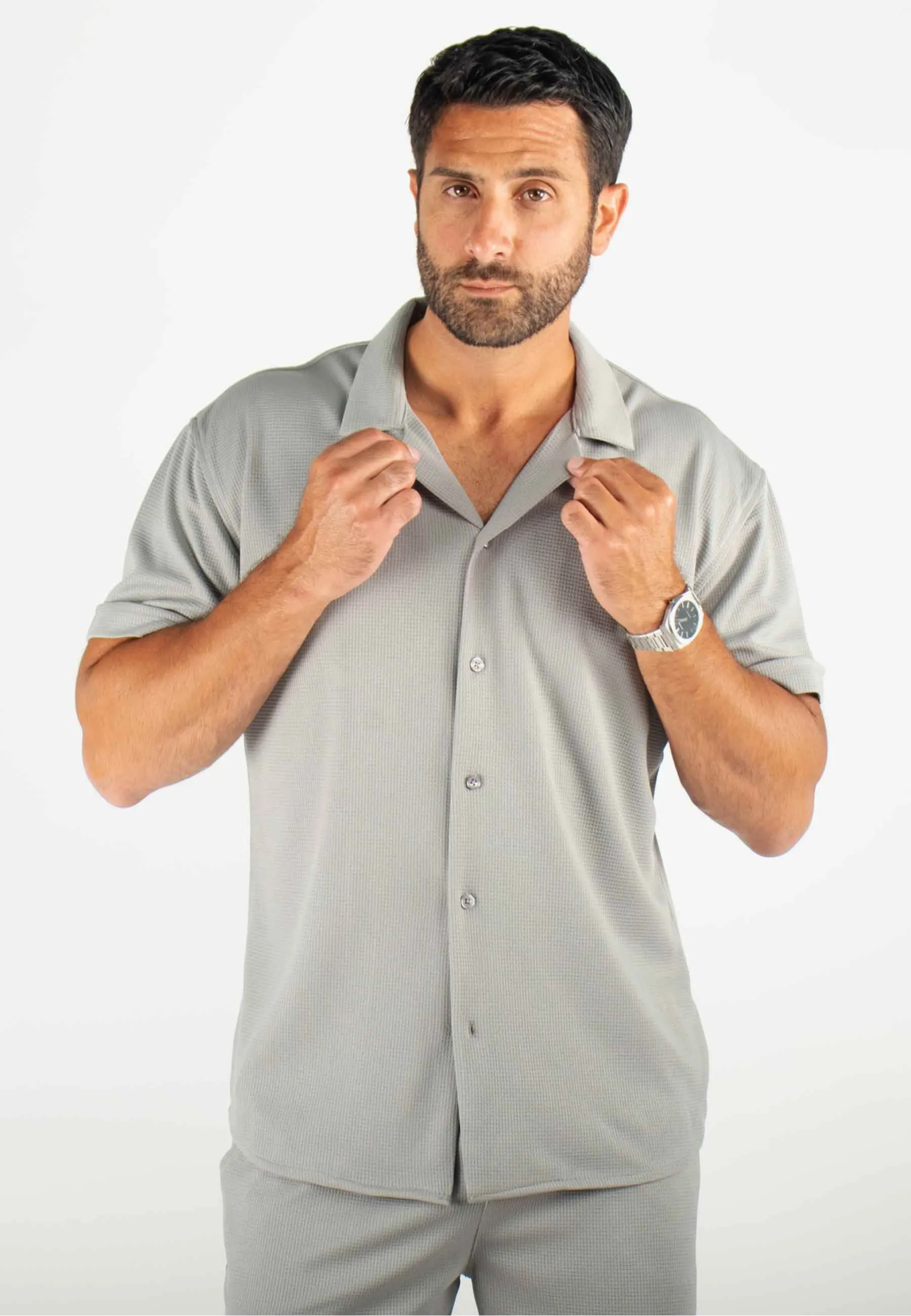 Ensemble PANAME BROTHERS Chemisette & Short | Style Gris