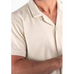 Ensemble Homme Chemisette et Short - Beige
