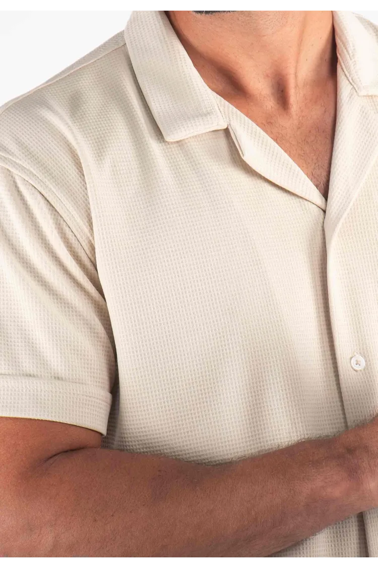 Ensemble Homme Chemisette et Short - Beige