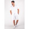 Ensemble Homme Chemisette et Short - Blanc