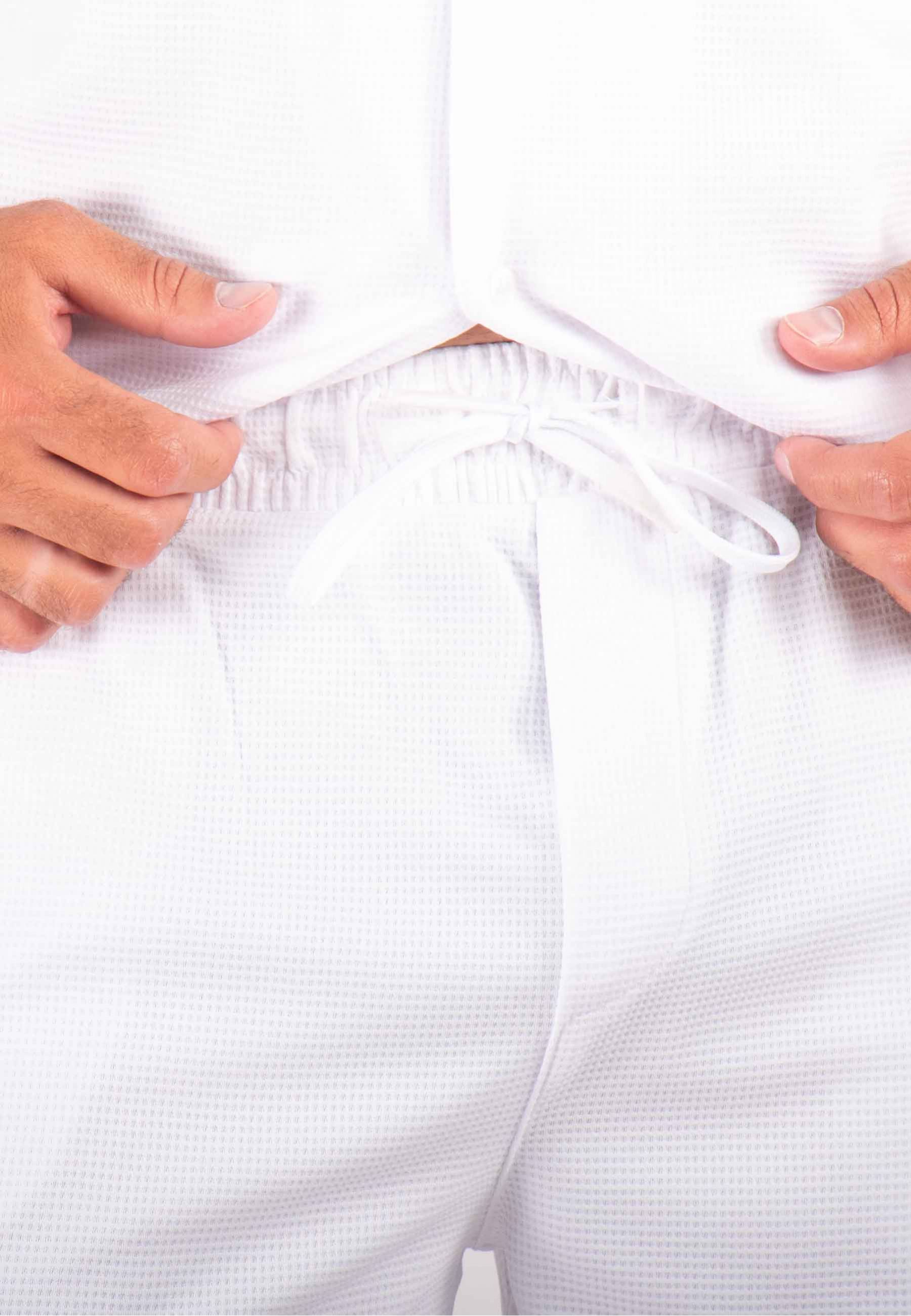 Ensemble Homme Chemisette et Short - Blanc