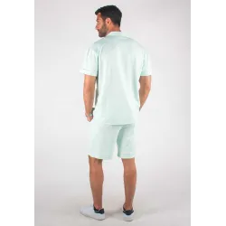 Ensemble Homme Chemisette et Short - Aqua
