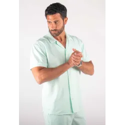 Ensemble Homme Chemisette et Short - Aqua