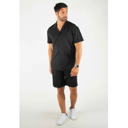 Ensemble Homme Chemisette et Short - Noir