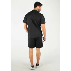 Ensemble Homme Chemisette et Short - Noir