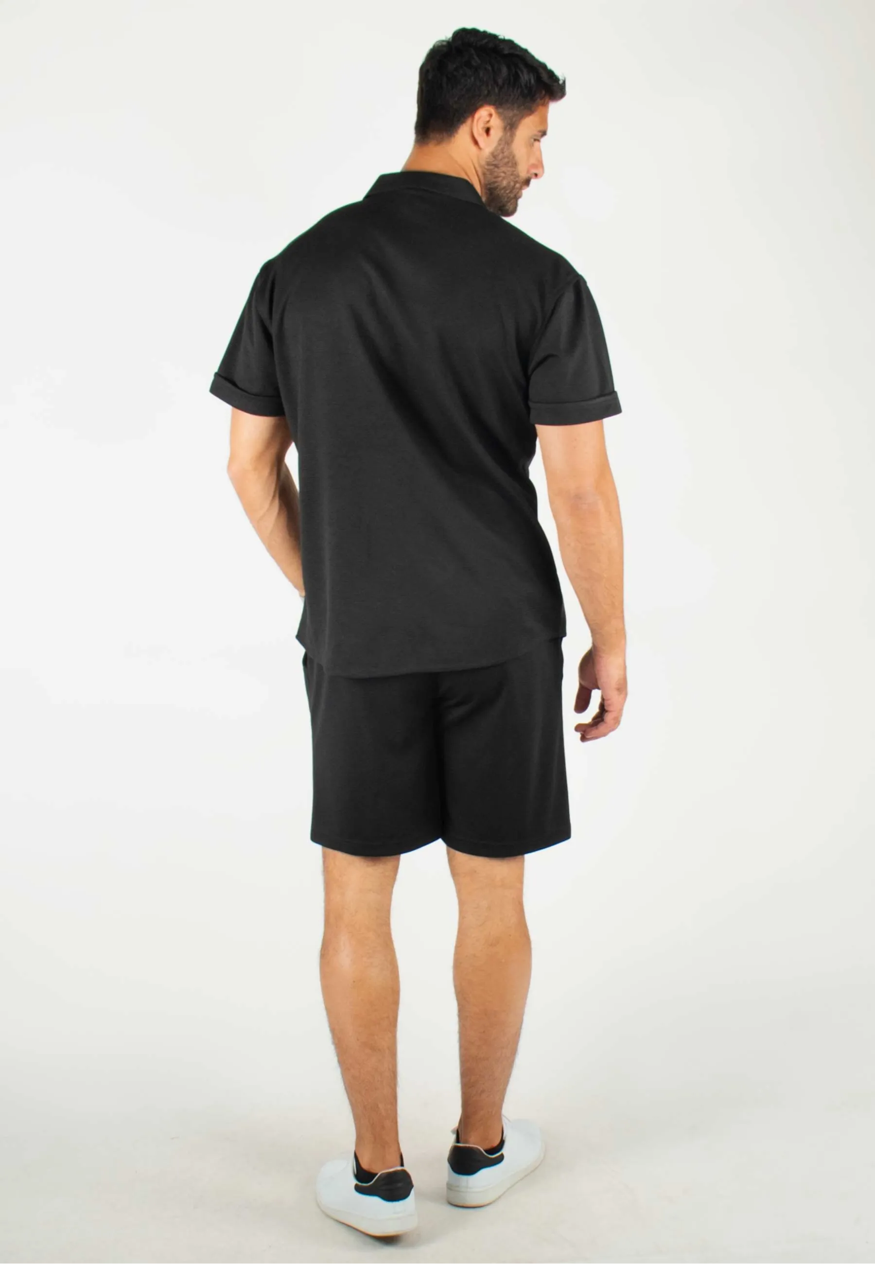 Ensemble Homme Chemisette et Short - Noir