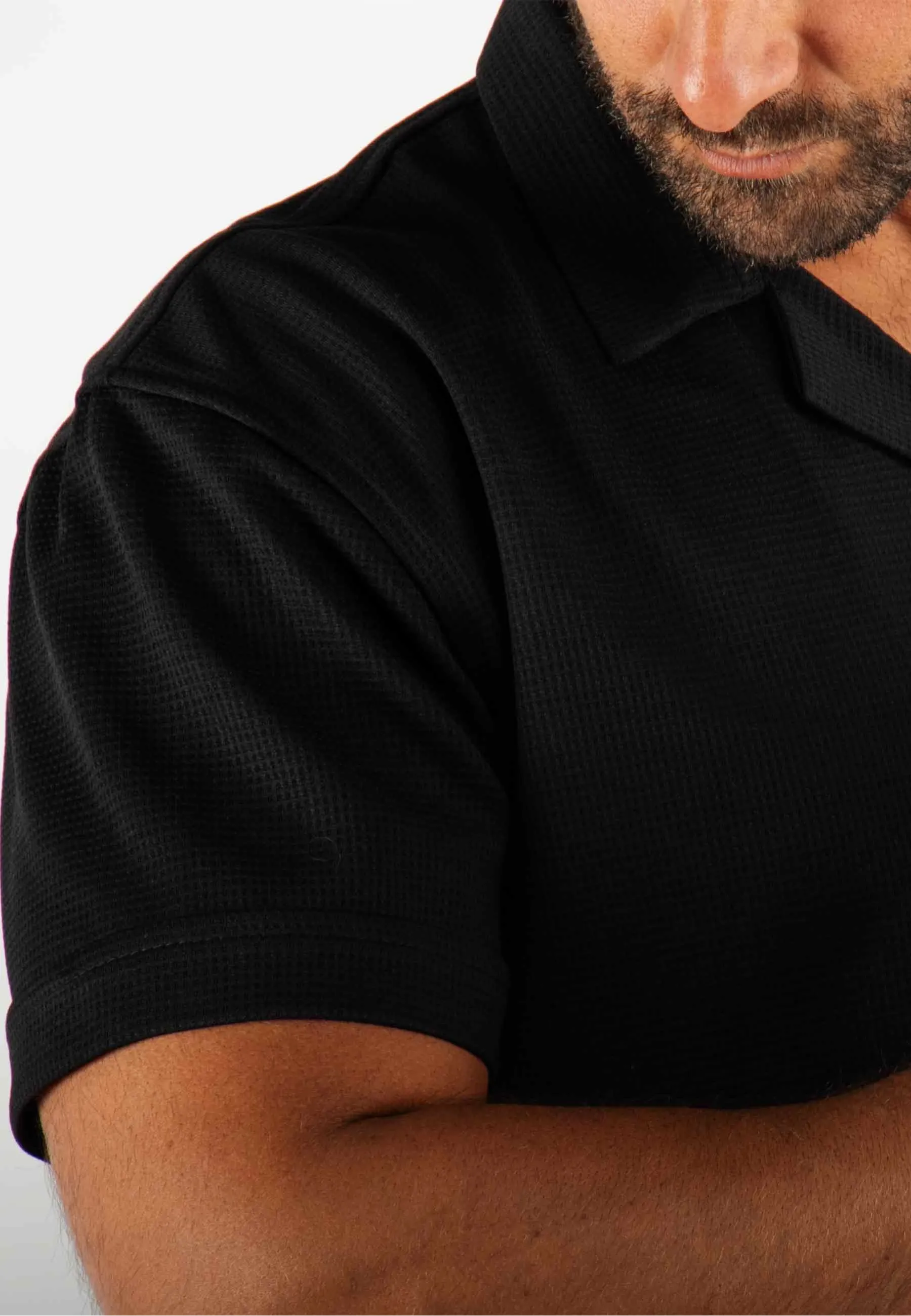 Ensemble Homme Chemisette et Short - Noir