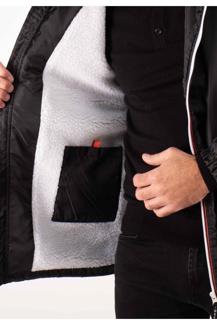 Blouson Homme Paname Brothers – Noir, Chaud et Doublé Sherpa