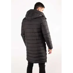 Doudoune Longue Homme Paragoose BARBER – Noir, Chaude et Capuche