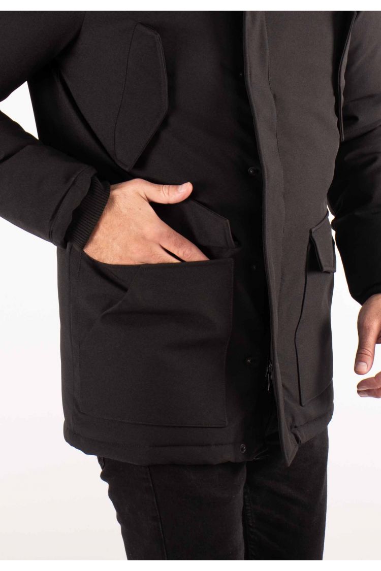 Parka Homme Paragoose BUTCHER – Noir, Outdoor avec Poches Fonctionnelles